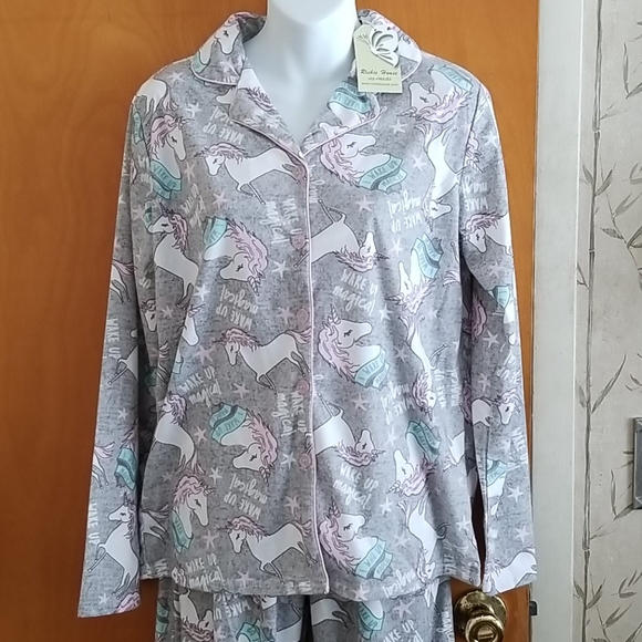 NWT Richie House Unicorn 2 PC Pajama Set Small - Picture 2 of 12